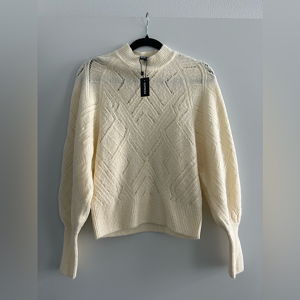 Mock Neck Knit Sweater